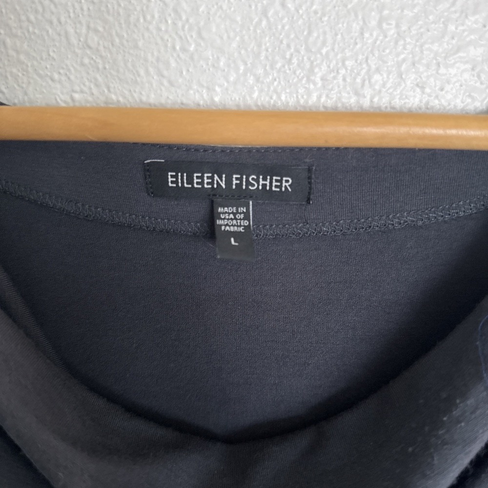 Eileen Fisher Dress Womens Medium Gray Tank Midi Minimalist Casual Luxury - Picture 3 of 5